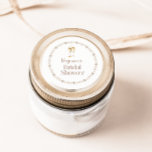 Pearls and Prosecco Bridal Shower Sticker<br><div class="desc">Add a touch of elegance to your favours and decorations with our bridal shower stickers,  featuring a round pearl necklace and champagne glasses design. These stickers are a stylish addition to the Elegant Pearls and Prosecco Bridal Shower Collection,  ensuring a beautifully coordinated and sophisticated celebration.</div>