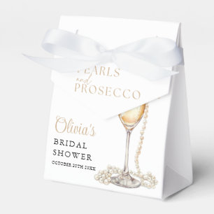 Pearls And Prosecco Elegant Bridal Shower Favour Box