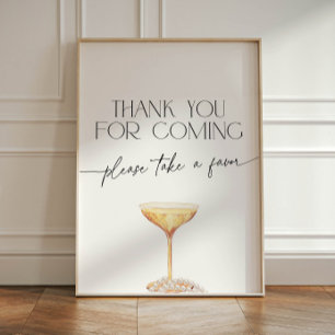 Pearls and Prosecco Thank you for coming Sign
