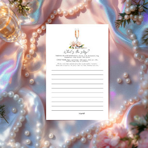 Pearls and Prosecco What’s the Story? Bridal Game