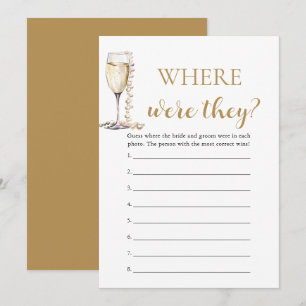 Pearls and Prosecco Where Were They Couple Game Invitation