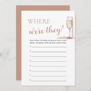 Pearls and Prosecco Where Were They Couple Game Invitation