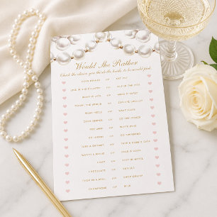 Pearls and Prosecco Would She Rather Game Flyer