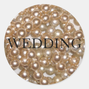 Pearls Classic Round Sticker