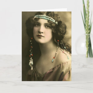 Pearls in Her Hair Card