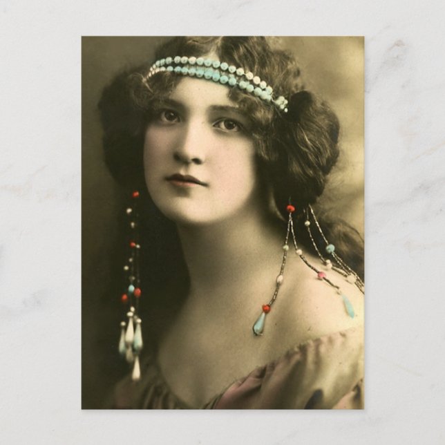 Pearls in Her Hair Postcard (Front)
