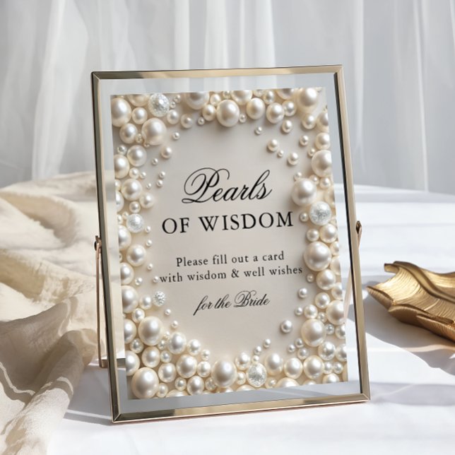  Pearls of Wisdom Bridal Shower Poster (Creator Uploaded)