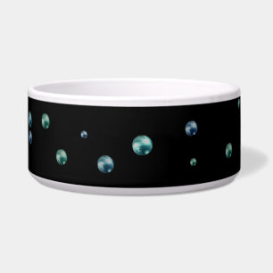 pearls on black