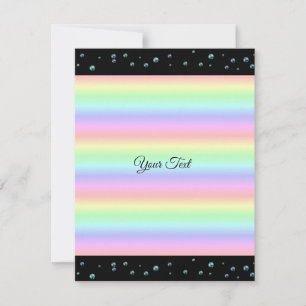 Pearls on Black and Rainbow
