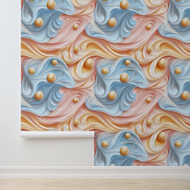Pearls on Waves of Serenity Wallpaper (Application)