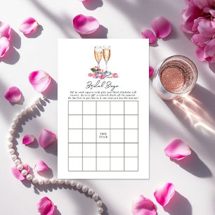 Pearls, Peta and Prosecco Bridal Shower Bingo Game