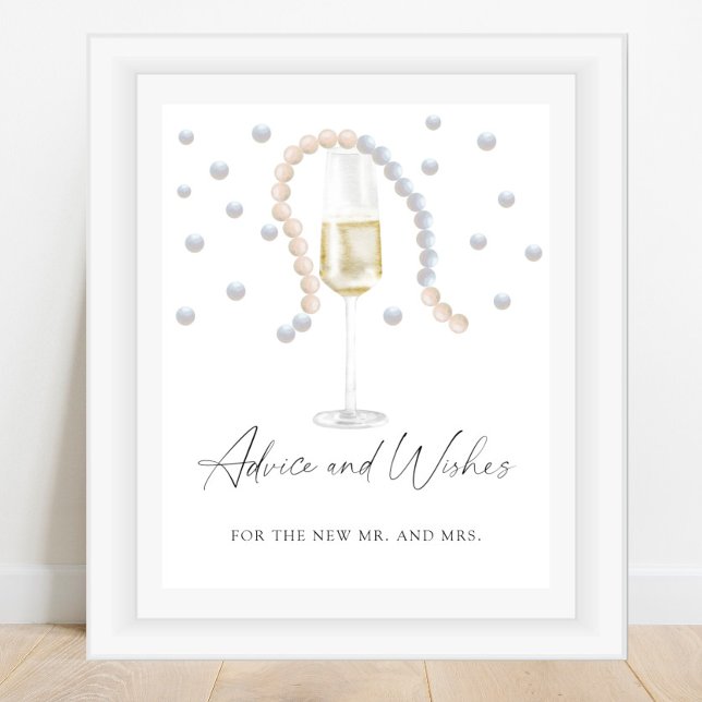 Pearls & Prosecco - advice and wishes Poster (Creator Uploaded)