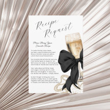 Pearls & Prosecco Bridal Recipe Black Bow