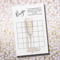 Pearls & Prosecco Bridal Shower Bingo Game