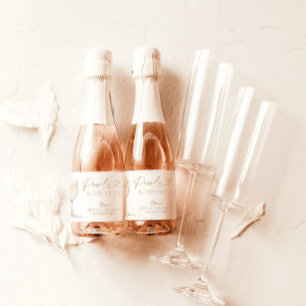 Pearls & Prosecco Bridal Shower, Bridal Brunch Sparkling Wine Label