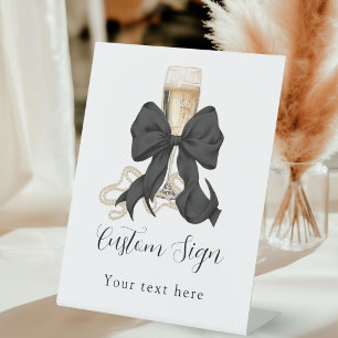 Pearls & Prosecco Bridal Shower Custom Sign