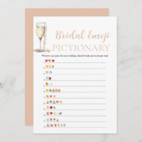Pearls & Prosecco Bridal Shower Emoji Pictionary