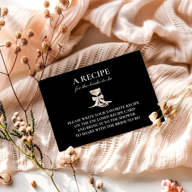Pearls & Prosecco Bridal Shower Enclosure Card (Creator Uploaded)