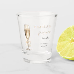 Pearls & Prosecco Bridal shower Shot Glass