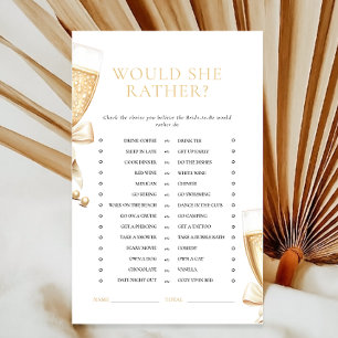 Pearls & Prosecco Bridal Shower Would she Rather