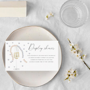 Pearls & Prosecco - Display shower Enclosure Card