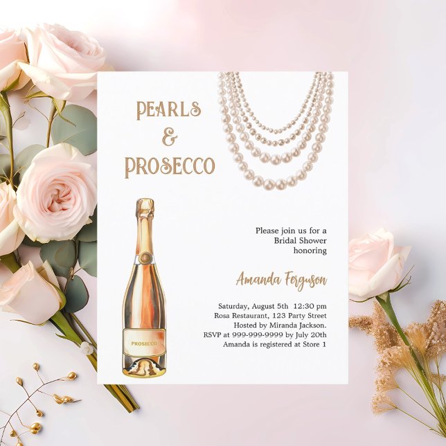 Pearls Prosecco elegant Bridal Shower (Creator Uploaded)