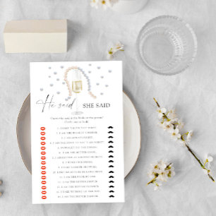 Pearls & Prosecco - He said she said bridal shower