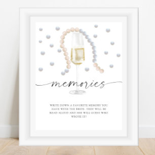 Pearls & Prosecco - memories with the bride  Poster