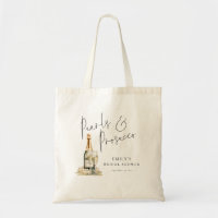 Pearls Prosecco Name Thanks for being Bridesmaid 