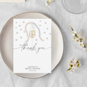 Pearls & Prosecco - thank you bridal shower