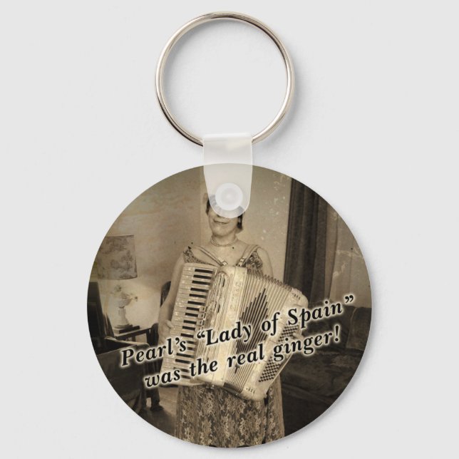 Pearl's the Real Ginger Key Ring (Front)