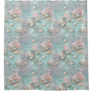Pearls Under The Sea Shower Curtain