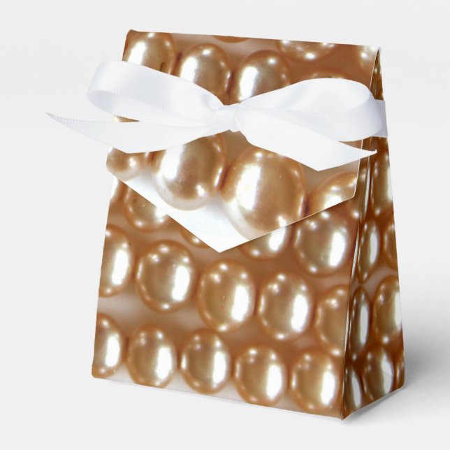 Pearls - vintage jewellery favour box (Front Side)