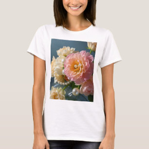 Pearls with pink flowers  T-Shirt