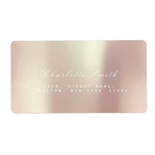Pearly Champaign Pink Rose Gold Blush ADDRESS