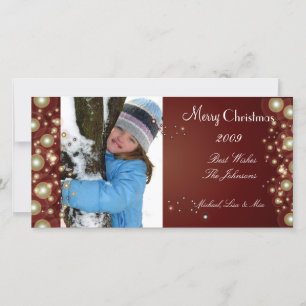 Pearly Gold christmas ornament, photo cards