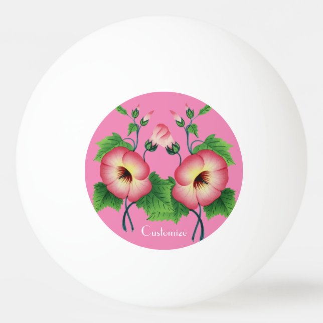 Pearly Pink Flowers Thunder_Cove  Ping Pong Ball (Front)