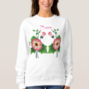 Pearly Pink Flowers Thunder_Cove Sweatshirt
