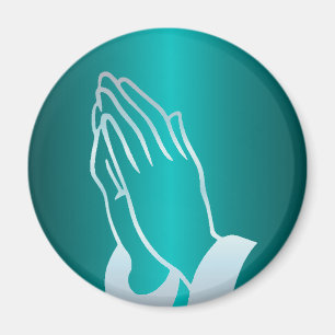 Pearly Praying Hands Magnet