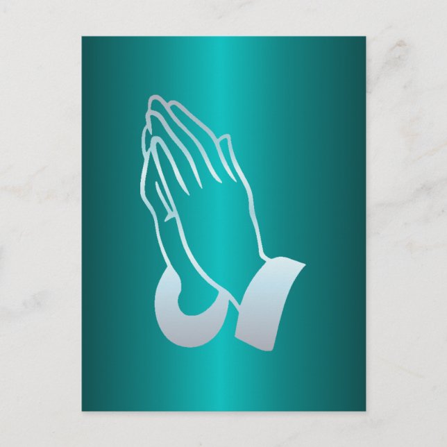Pearly Praying Hands Postcard (Front)