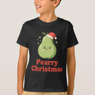 Pearry Christmas Cute Kawaii Pear Holiday Pun Idea T-Shirt