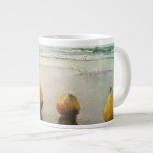 Pears2 day out at the Beach. Large Coffee Mug