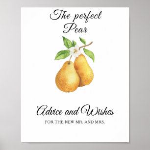 Pears - Advice and Wishes for Newlyweds Poster