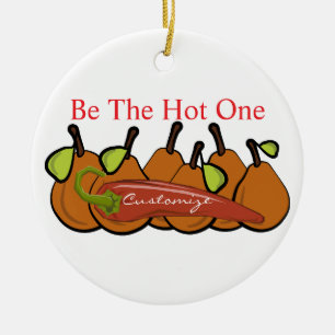 Pears and Hot Chilli Thunder_Cove Ceramic Tree Decoration