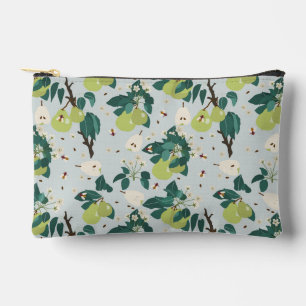 Pears & Bees in a Botanical Floral Garden Kitchen Accessory Pouch