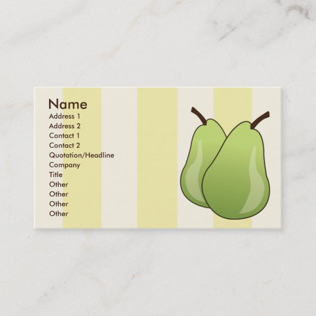Pears - Business Card (Front)