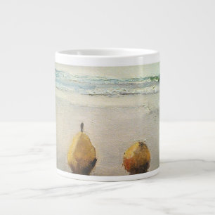 Pears day out at the Beach. Large Coffee Mug