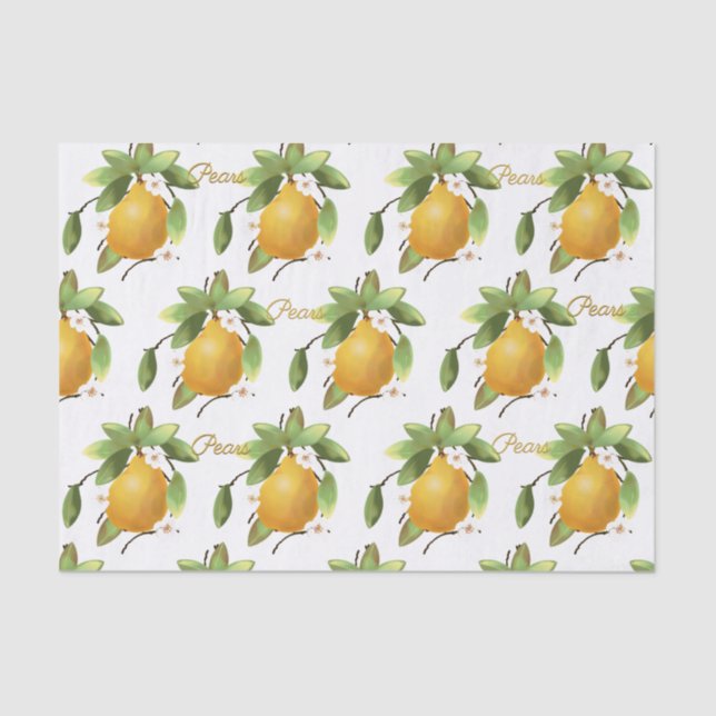 Pears Fruit Canning Catering Tissue Paper (Front)