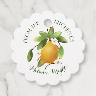 Pears Fruit Canning Gift Favour Tags