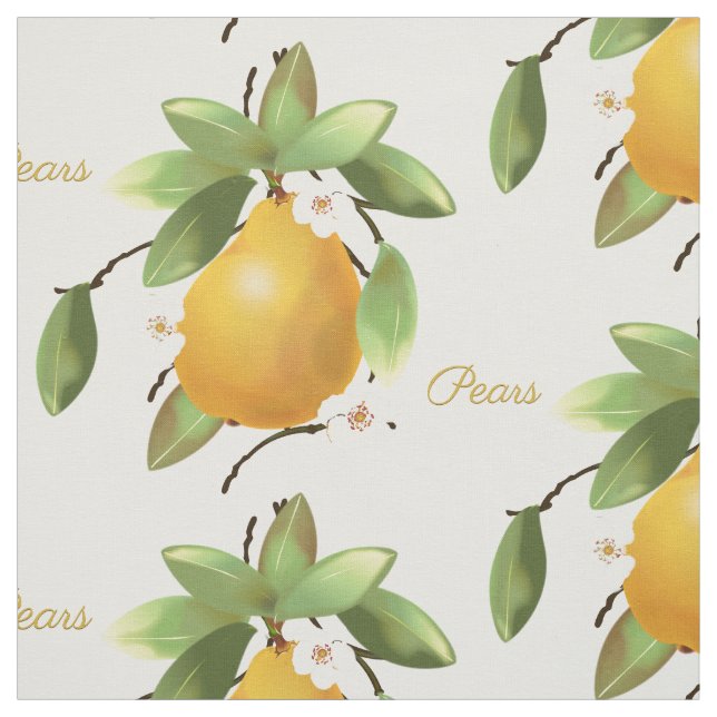 Pears Fruit Fabric (Swatch)